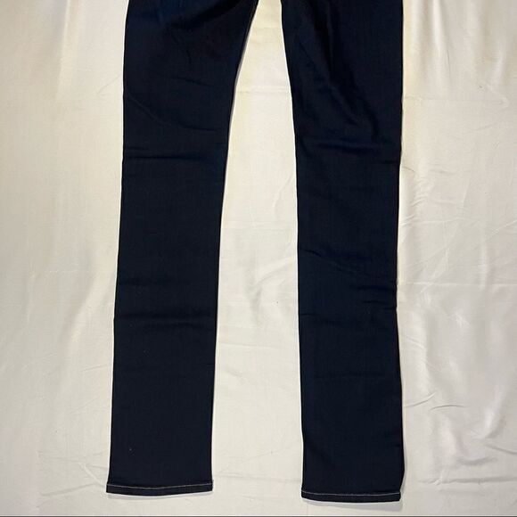 Hudson Shine Midrise Skinny Dark Denim Jeans 25 - Picture 9 of 10